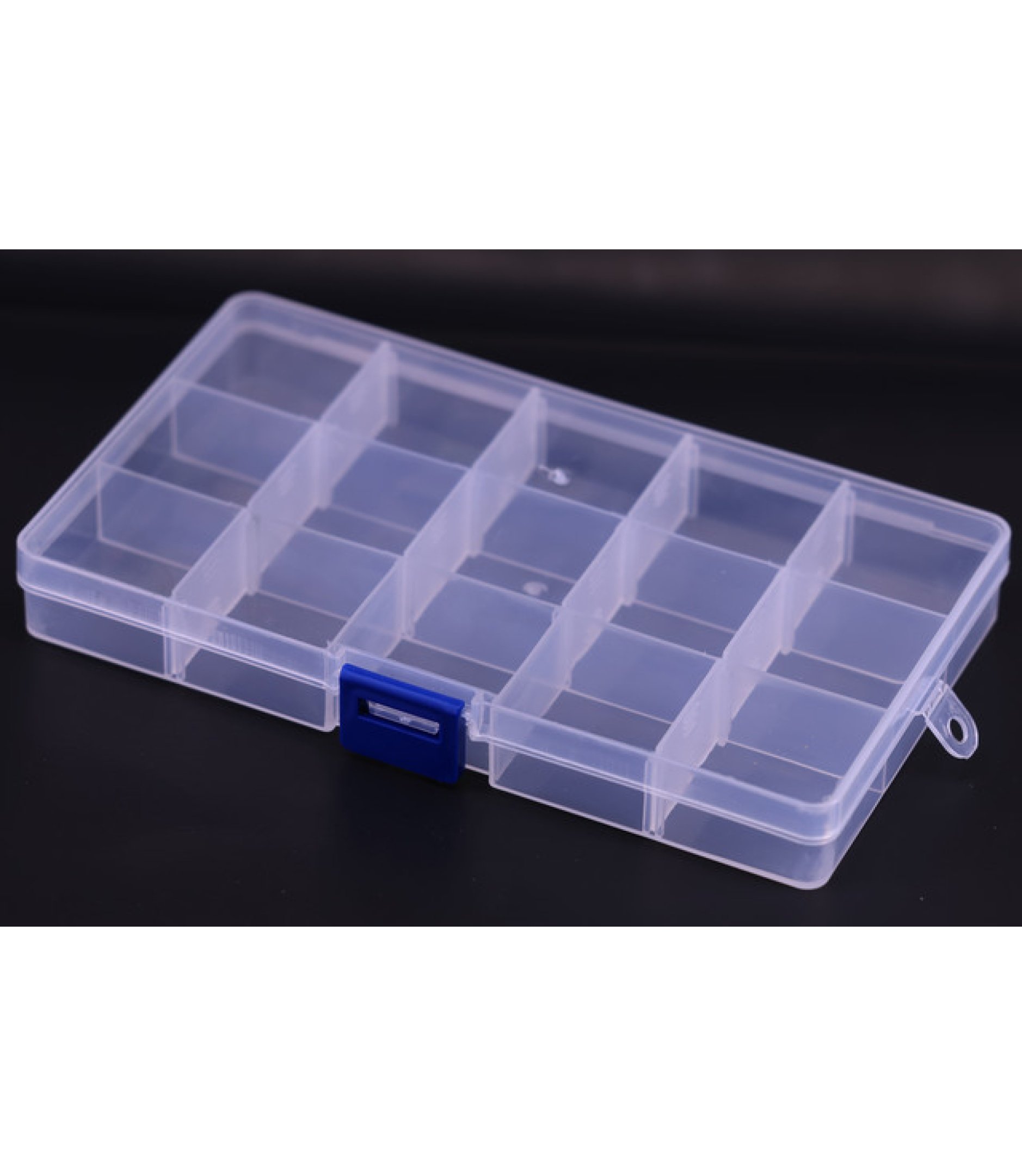 15 Grid Transparent Plastic Project Box 10*17.5*2.3cm