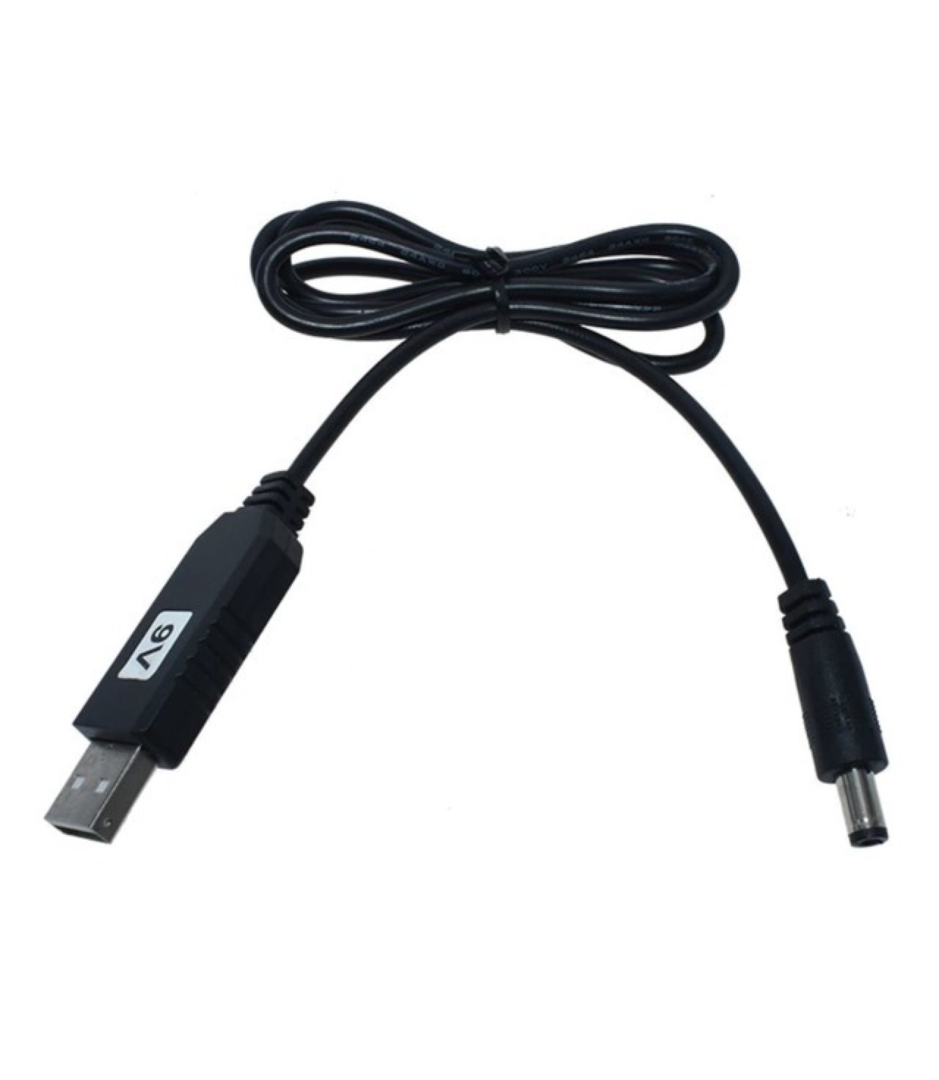 9V USB Power to 2.1x5.5mm Male Connector Cable