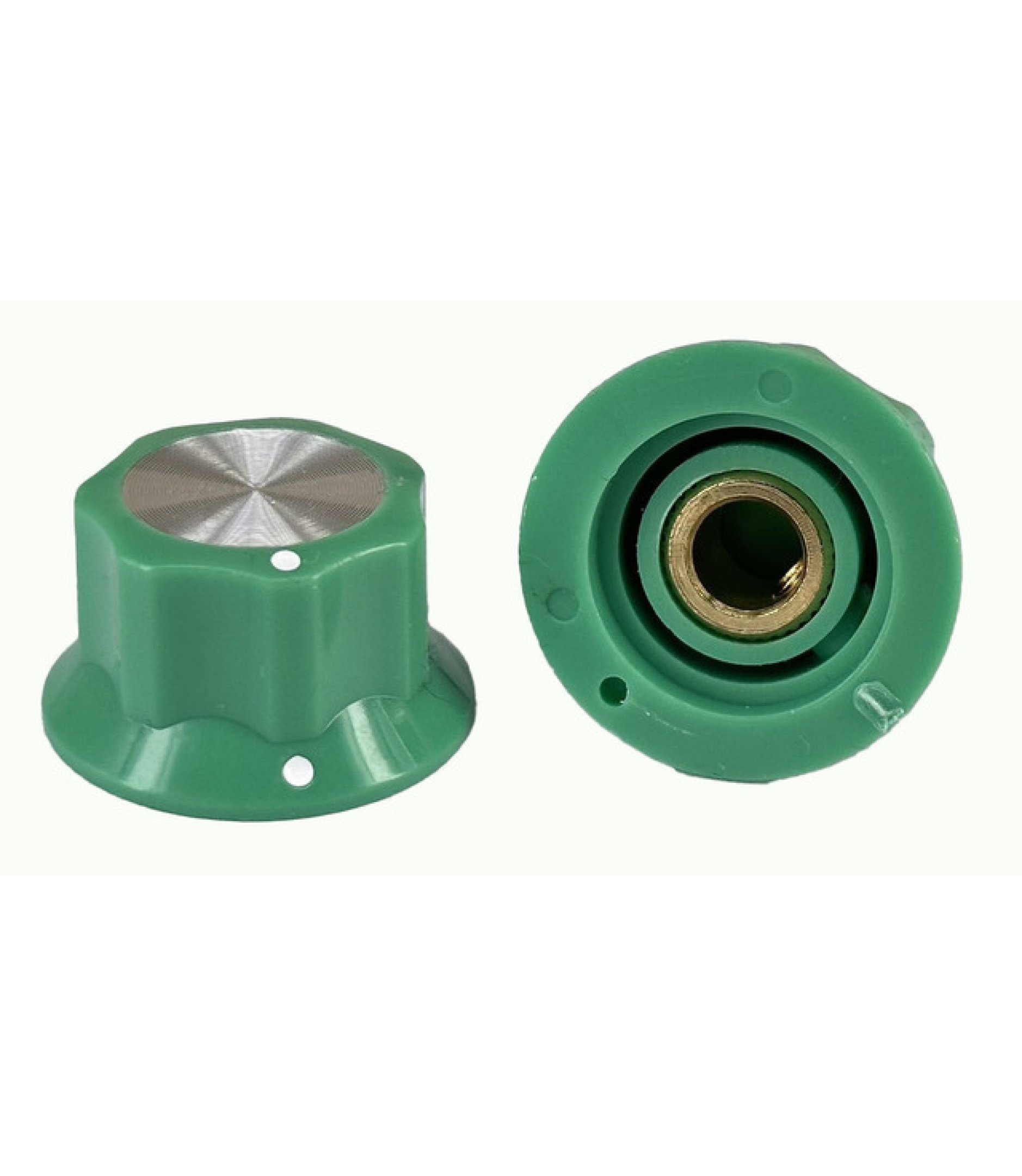 A-7048.jpg Green Moog Knob 25*15mm Shaft 6.4mm