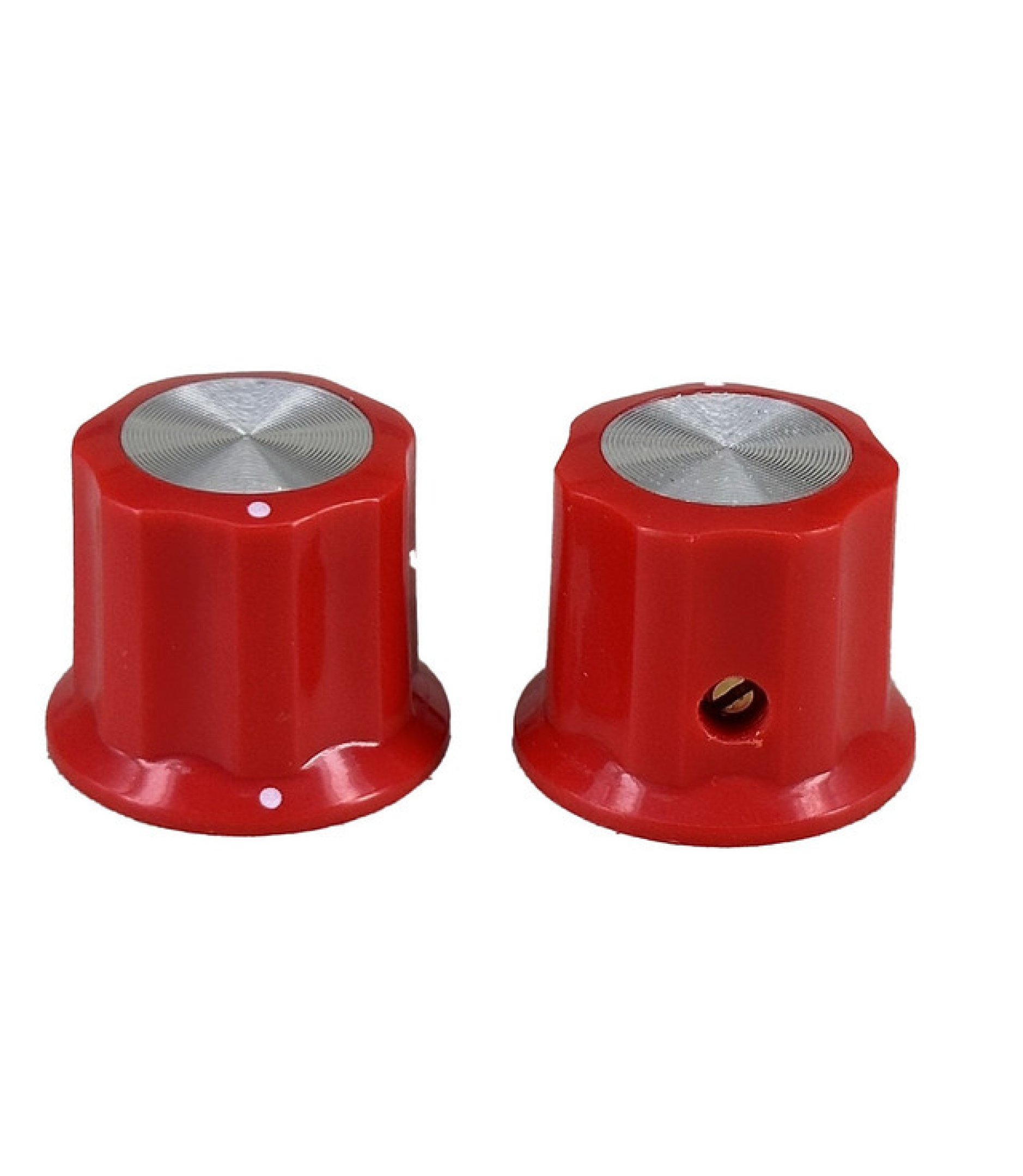 Red Moog Knob 19x16mm Shaft 6.4mm