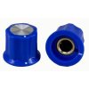 Blue Moog Knob 19x16mm Shaft 6.4mm