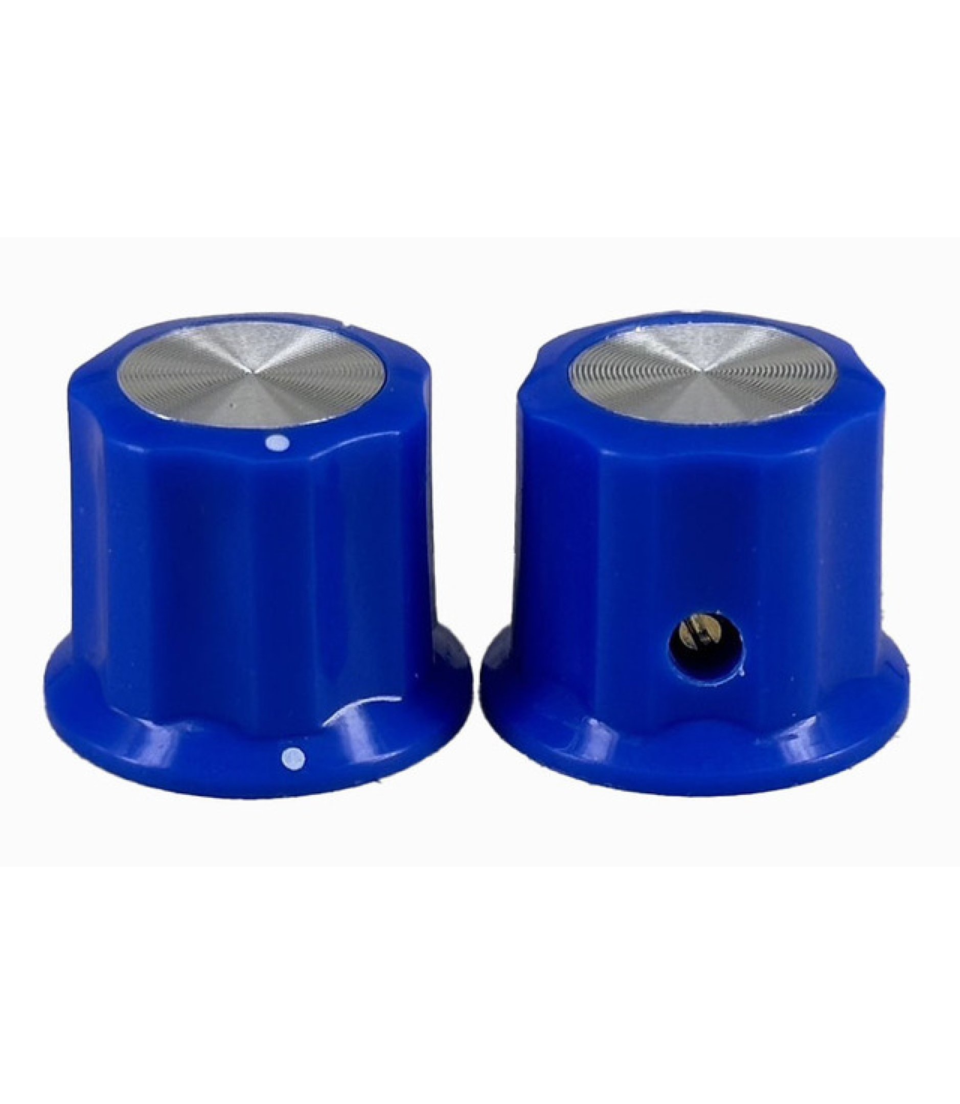 Blue Moog Knob 19x16mm Shaft 6.4mm