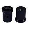 A-7051-1.jpg Black Knurled Aluminum knob 17x20mm Shaft Hole 6mm