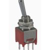Sub Mini Toggle Switch 2M Series DPDT On-Off-On
