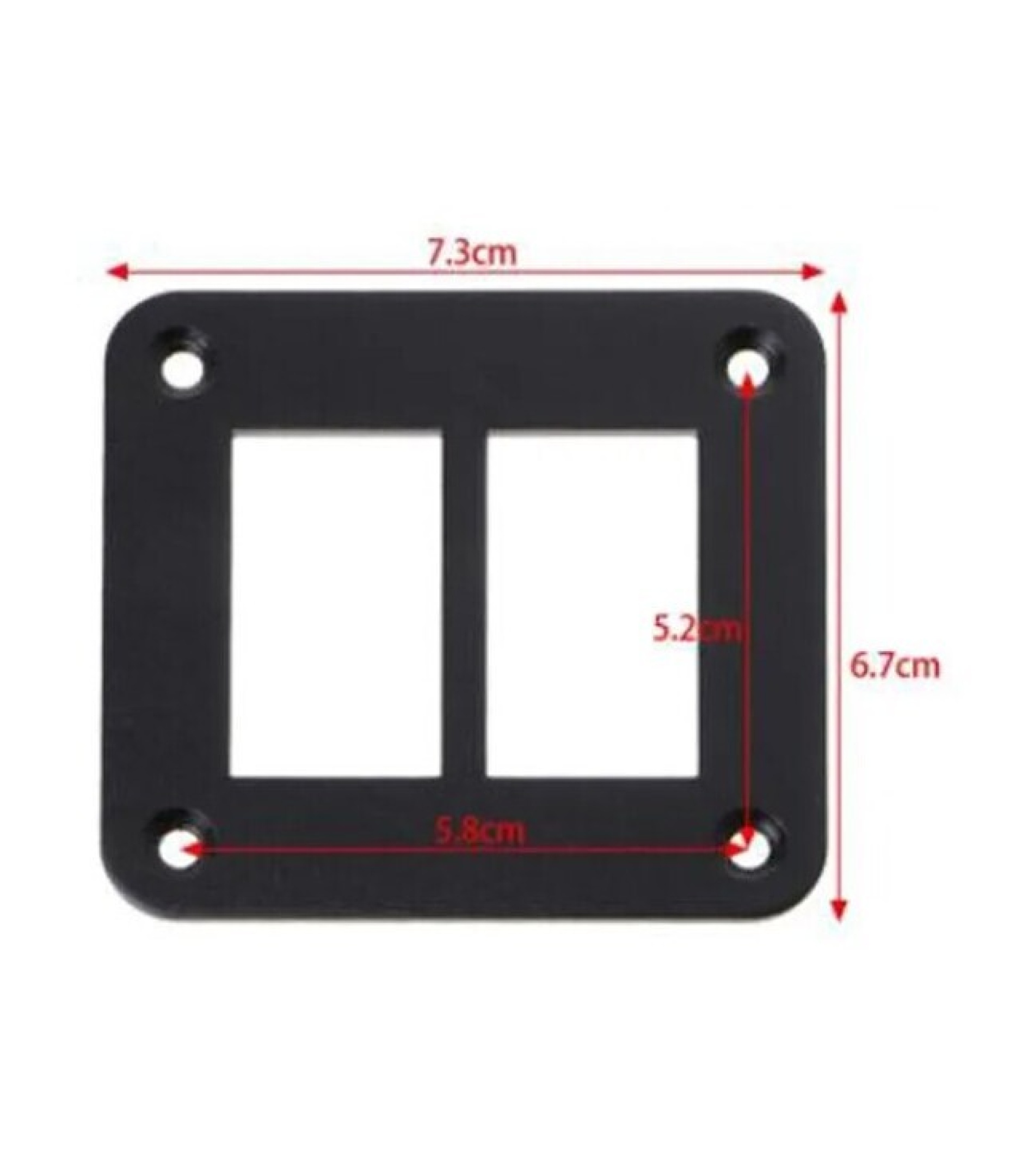 2 Hole Panel Housing Aluminum for Marine Switch
