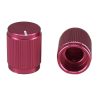 Aluminum Control Knurled knob Shaft Hole 6.4mm Light Red
