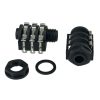 REAN NYS212 6.35mm 1/4" Stereo Insulated Socket Jack Solder Lug