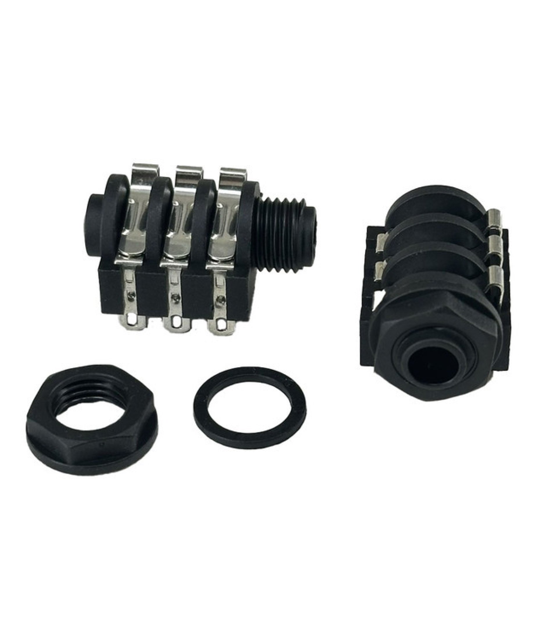 REAN NYS212 6.35mm 1/4" Stereo Insulated Socket Jack Solder Lug