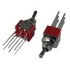 Mini Toggle Switch 1M Series DPDT On-On Long PC Thru-Hole