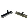 100Electronics 50K OHM Linear Taper Slide Potentiometer PCB Mount Plastic Shaft Lever Height: 15mm Center Click