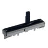 100Electronics 50K OHM Linear Taper Slide Potentiometer PCB Mount Plastic Shaft Lever Height: 15mm Center Click