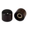 Wood Ebony Dome knob 20x17mm Shaft 6.00mm
