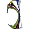 6 wires 6.35mm 1/4" Right Angled Plug Mono Patch Cable 20cm