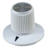 White Rogan knob 23x17mm Shaft 6.4mm