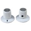 White Rogan knob 23x17mm Shaft 6.4mm