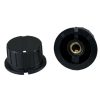 KN8C Black Knob 34x18mm Shaft Diameter 6.35mm