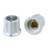 White Moog Knob 19x16mm Shaft 6.4mm