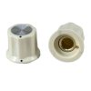 Cream Moog Knob 19x16mm Shaft 6.4mm