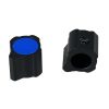 A-7583-2.jpg API Equalizers Black body Blue Top Knob 11x9.5 Shaft 6.4mm