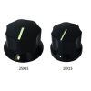 MXR Style Fluted Black Knob 19x15.3mm Shaft 6x18T with Shiny line