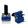 100Electronics 50K OHM Linear Taper Potentiometer D Shaft PCB 14mm Dual gang Center detent
