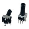 A-7936.jpg 100Electronics 100K OHM Linear Taper Potentiometer Spline Long Shaft PCB Mount