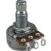 100Electronics 10K OHM Linear Taper Potentiometer Spline Shaft Solder Lugs