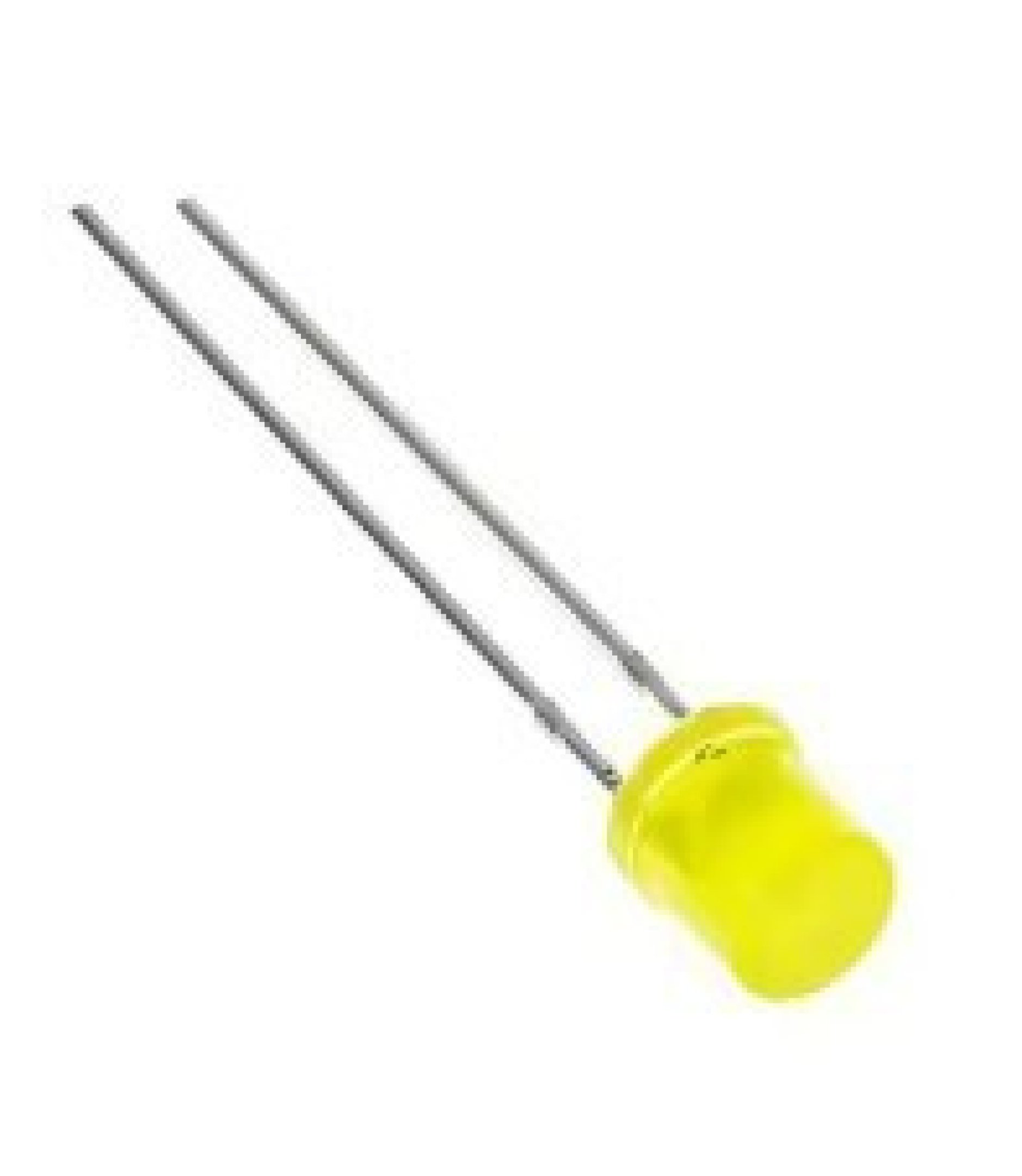 Flat Top Yellow LED 3mm Diffuse Lens