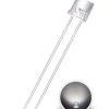 FLAT TOP White LED 5mm Water Clear Lens