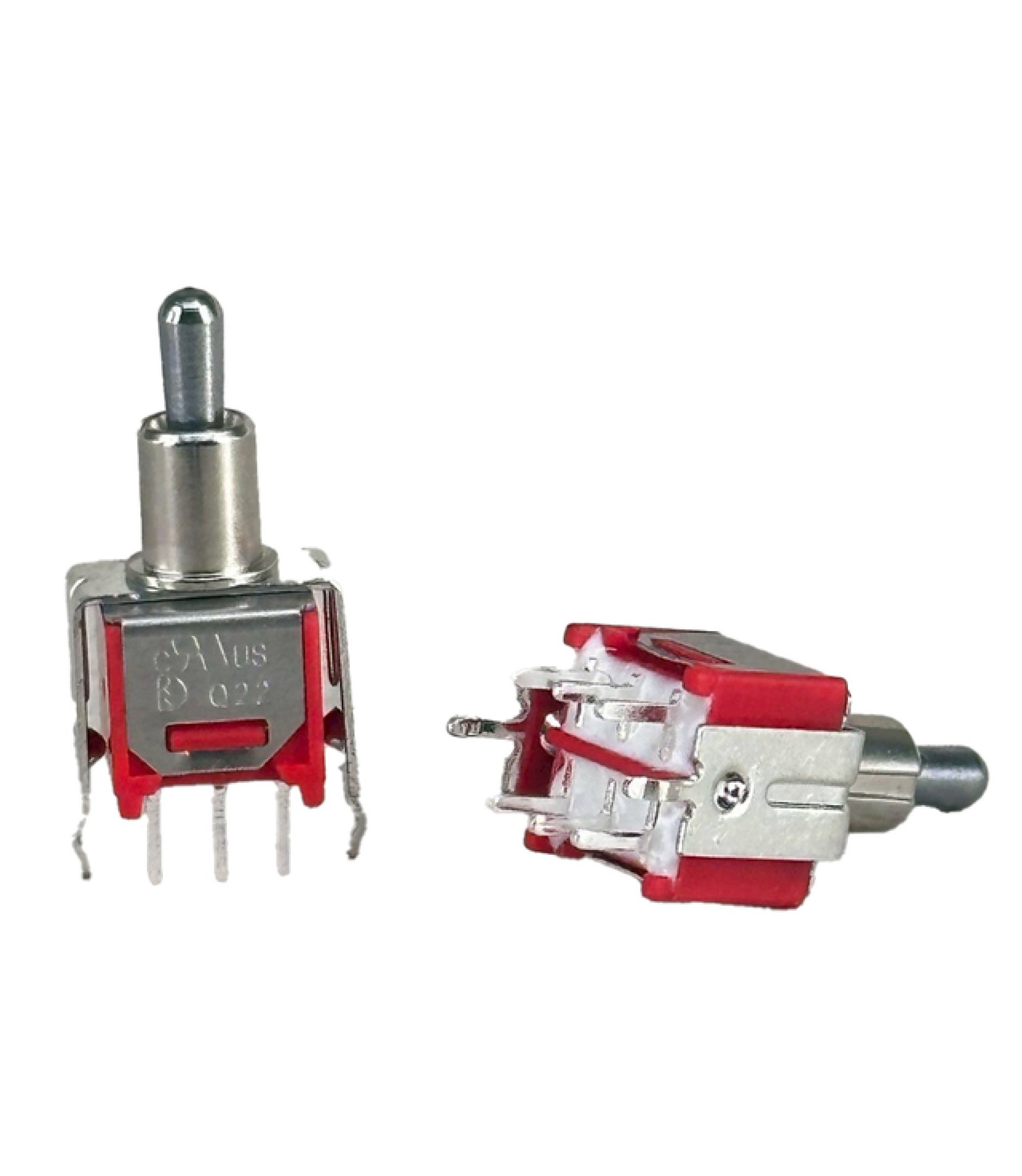 A-8180.jpg Sub Mini Toggle Switch DPDT On-On-On Short Handle Snap-in V-bracket