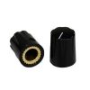 A-932.jpg Knob DAVIES 1900H CLONE Black Brass Insert