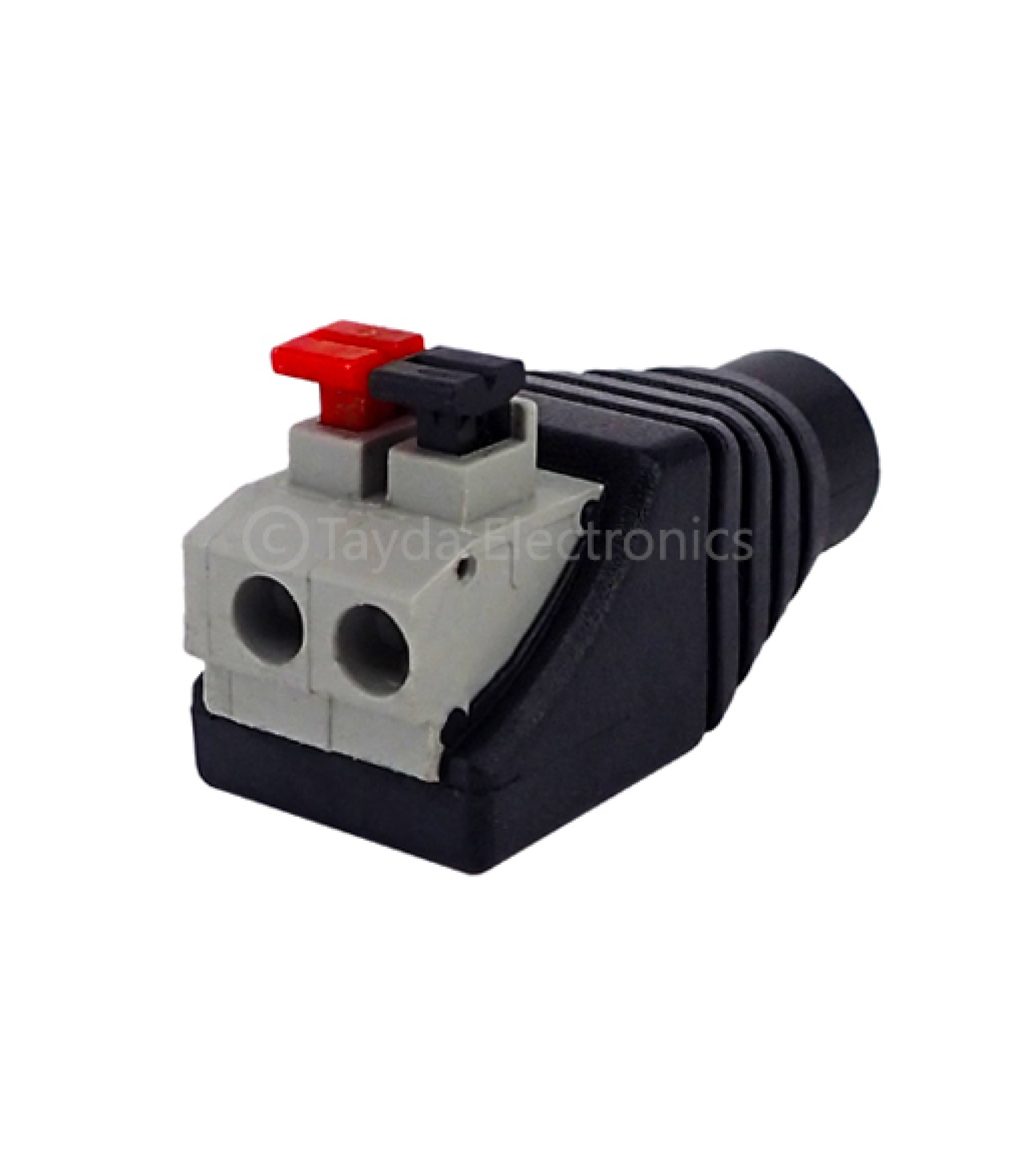 DC Power Female Jack Push Button 2 Pin Terminal 5.5x2.1mm