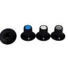 Black Rogan knob 23x17mm Shaft 6.4mm
