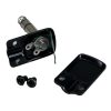 6.35mm 1/4" Stereo Right Angle Square Plug Black Housing Color