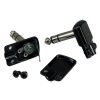 6.35mm 1/4" Stereo Right Angle Square Plug Black Housing Color