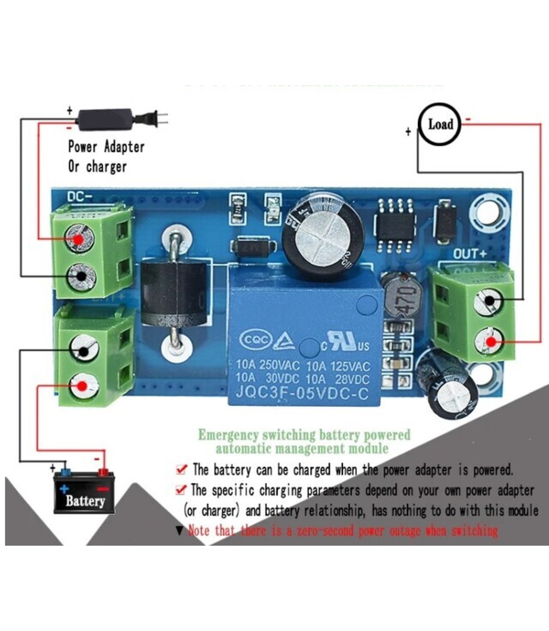 YX850 Power failure automatic switching Module DC 5V-48V