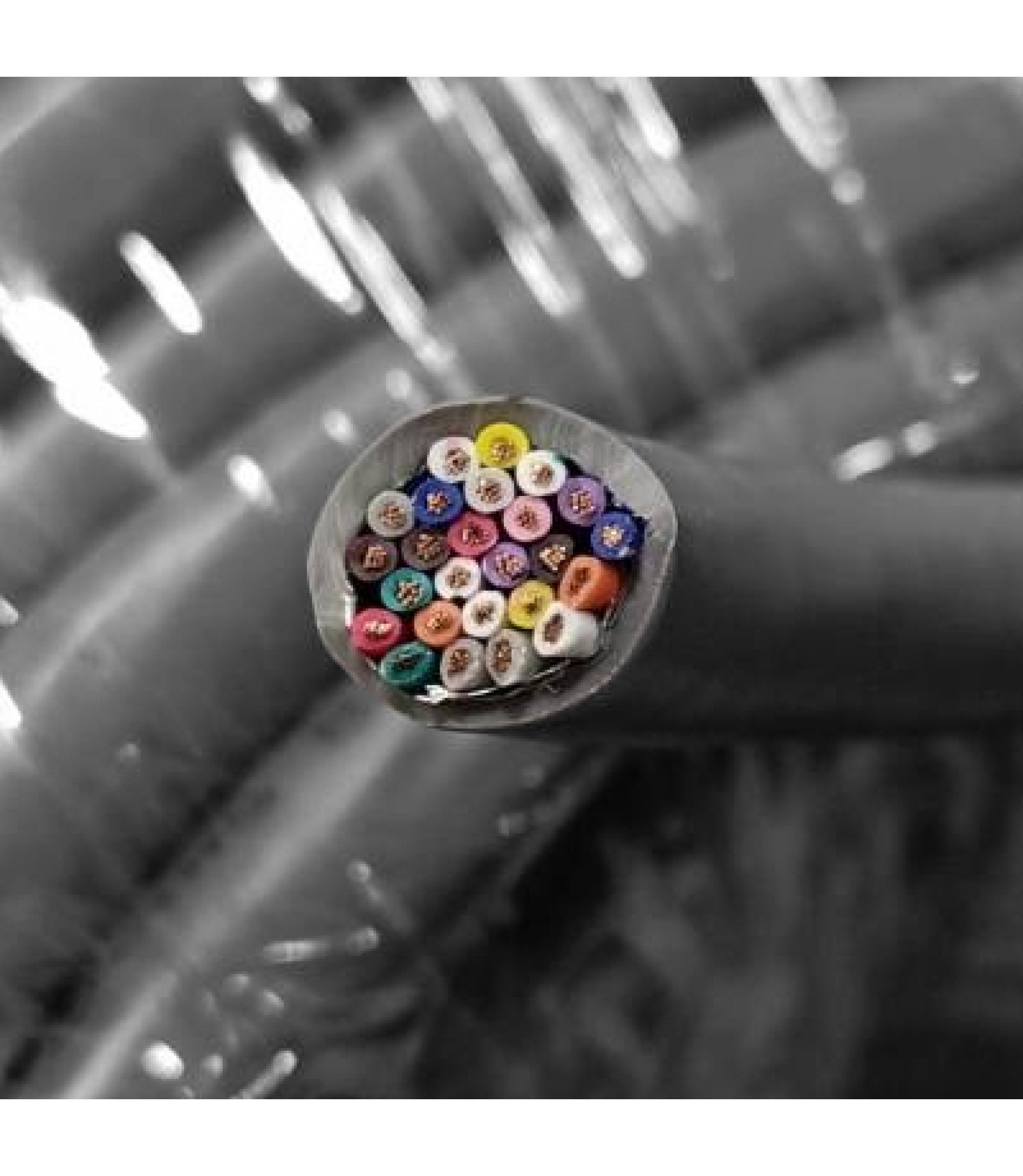 25 Cores Multi Conductor Cable AWG 24 Gray 1FT(30cm)