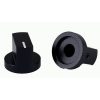 Aluminum Davies 1510 Black Knob Shaft Hole 6.35mm