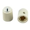 Ripple knob Cream 14x17mm Shaft Hole 6.35mm