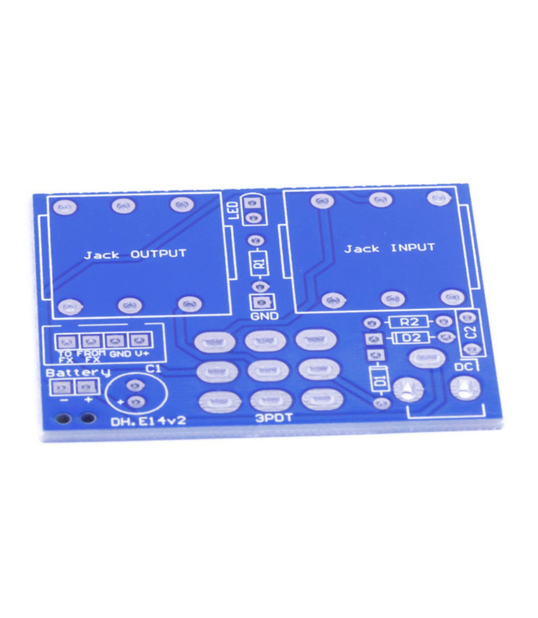 PCB for 1590B enclosure DIY Guitar Effect