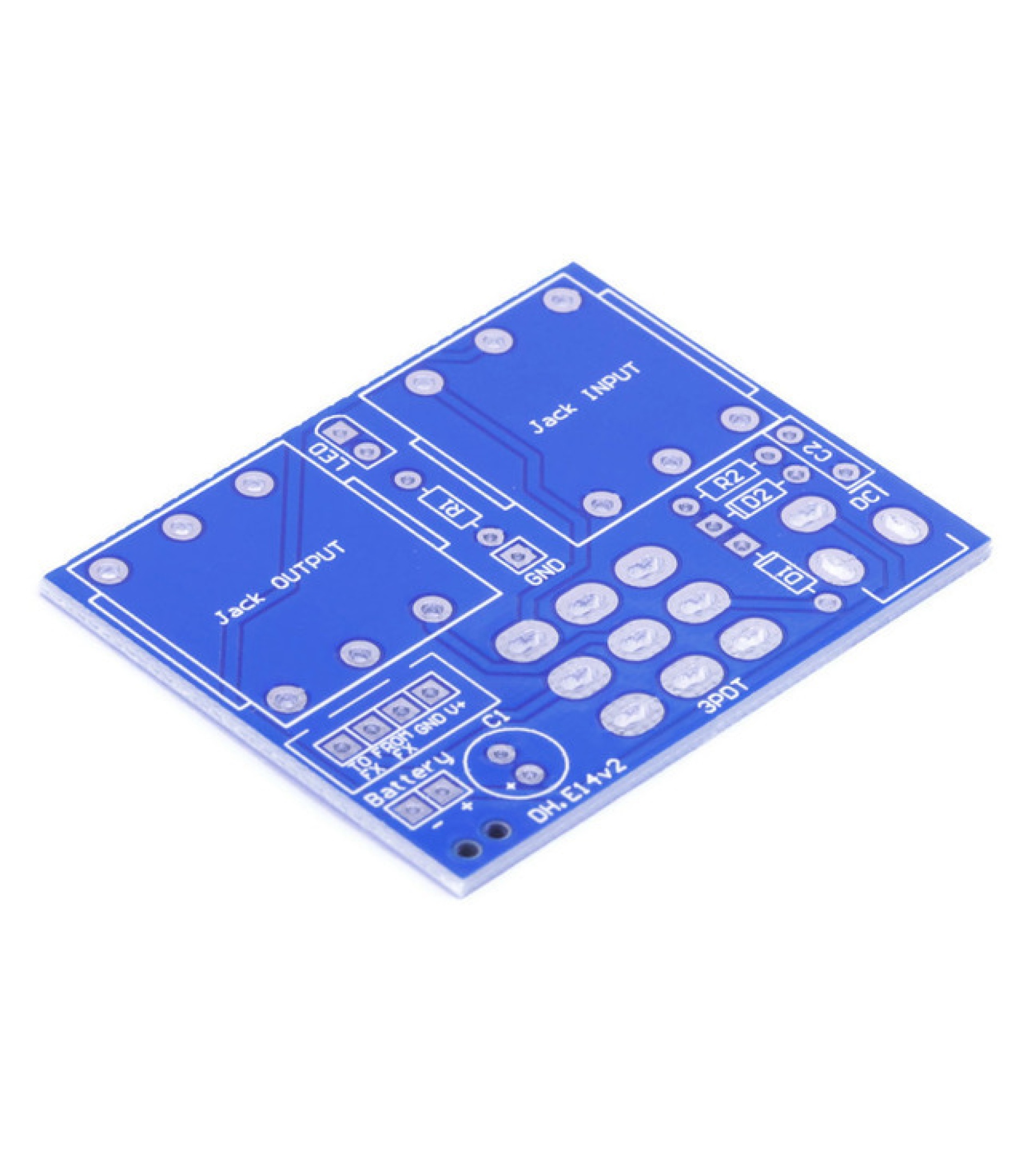 PCB for 1590B enclosure DIY Guitar Effect
