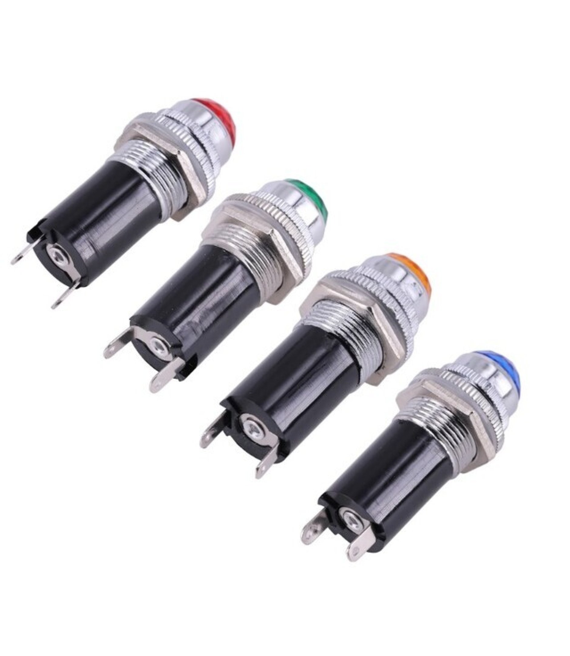 16mm Red Diamond Head Led Indicator Lamp Panel Mount 12V