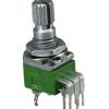 10K OHM Linear Dual Taper Potentiometer Spline Shaft PCB Mount 9mm