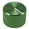 Knurled Aluminum Green Knob Shaft 6.00mm