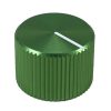 Knurled Aluminum Green Knob Shaft 6.35mm