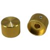 Knurled Aluminum Yellow Knob Shaft Diameter6mm
