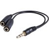 ImgW.jpg.jpg 3.5mm Stereo Cable Male to Dual Female 3.5mm Black Color