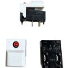 White Push Switch Momentary SPDT PCB PINS LED Mount
