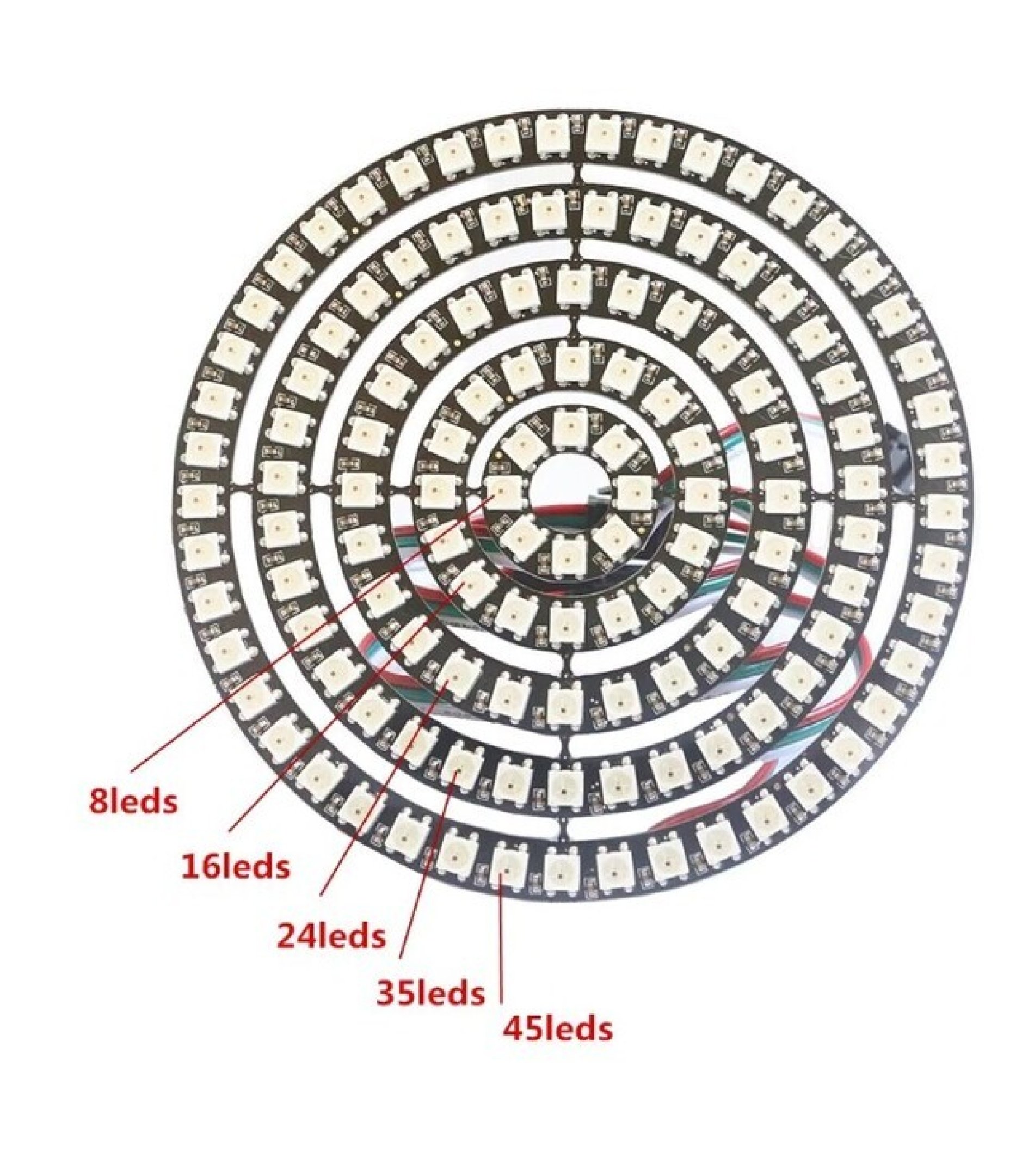 WS2812B 45 LED 5050 RGB Ring Module