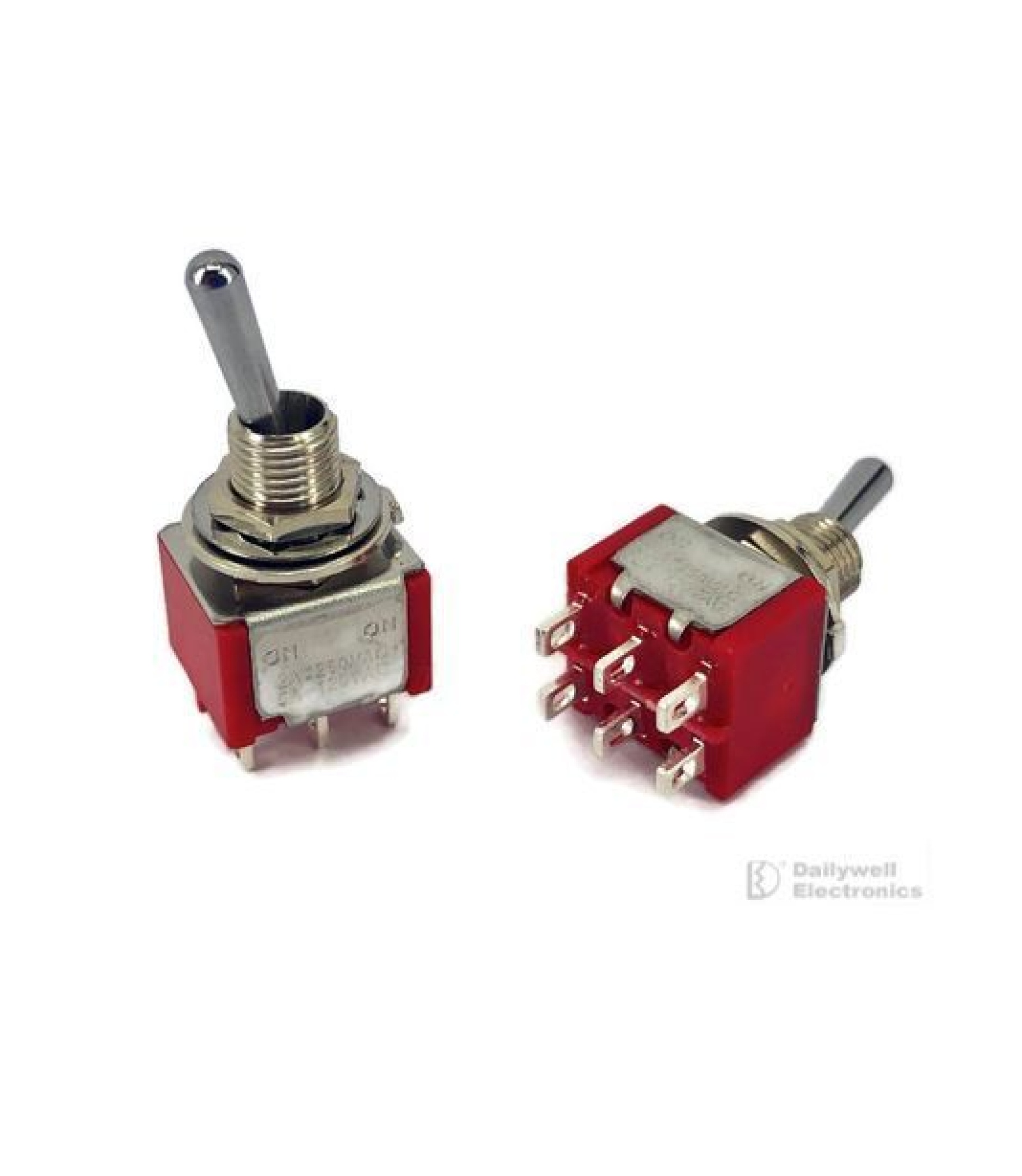 Mini Toggle Switch 1M Series DPDT On-On